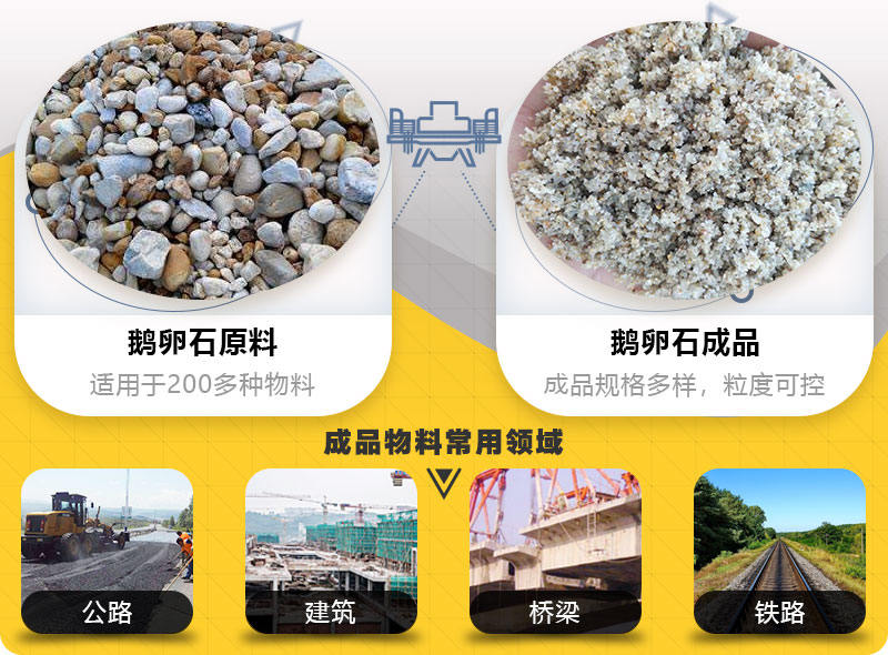 鵝卵石制砂機(jī)破碎前后對(duì)比 鵝卵石制砂機(jī)破碎前后對(duì)比