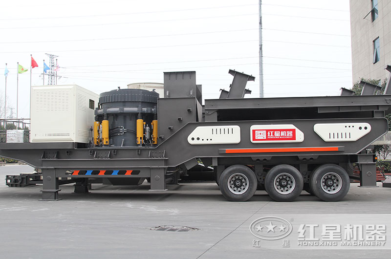 車載移動(dòng)磕石機(jī)配置圓錐破 車載移動(dòng)磕石機(jī)配置圓錐破
